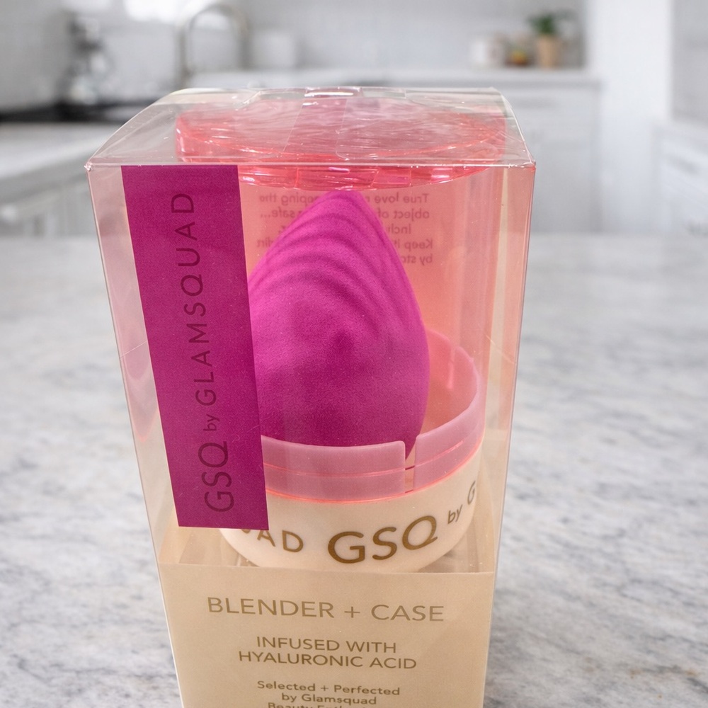 2 x Pink Glamsquad Hyaluronic Acid Infused Beauty Blender with Case
